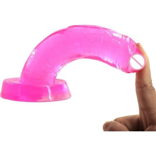 Small Penis for Beginners Jelly Dildo with Strong Suction Cup Anal Dildos Sex Toys for Women
