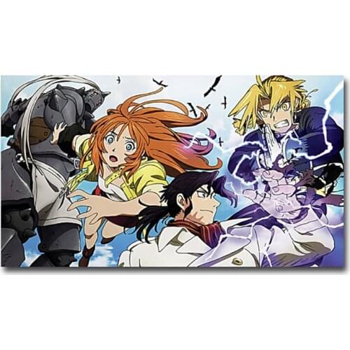 Modular Canvas Painting Home Decor 1 Piece Fullmetal Alchemist Pictures Modern Printed Anime Poster For Living Room Wall Artwork