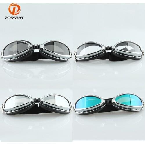 Motorcycle Goggles Pilot Cycling Ski Glasses Motorbike Biker Helmets UV Protection Sport Outdoor Eyewear for Cafe Racer Cruiser