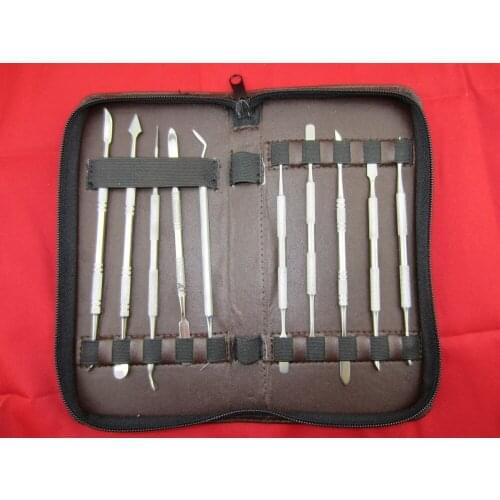 Diy jewelry making dental carving kit engraving knife set stainless steel carving knife wax carving kit