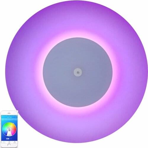 Latest LED Music Ceiling Light with Bluetooth stereo Dual Speaker APP Remote Control RGB Color Changing Flush Mount ceiling Lamp