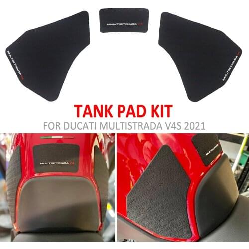 FOR DUCATI Multistrada V4 S V4S 2021 NEW Motorcycle Waterproof Non-slip Side Fuel Tank Pad Stickers Rubber Stickers