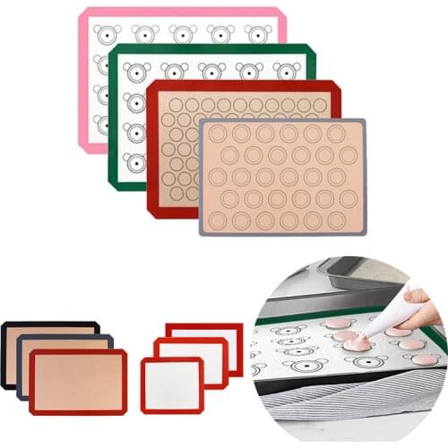 New Silicone Baking Mat Non-Stick Oven Sheet Liner Tool Cookie Bread Macaroon Biscuit Kitchen Bakeware Accessories Pastry Tool