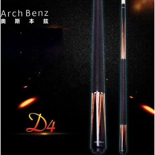 Original Arch Benz D4 Billiard Pool Cue 13mm Tip 149cm Length Professional Billiards Stick Fine Carving Butt with Excellent Gift