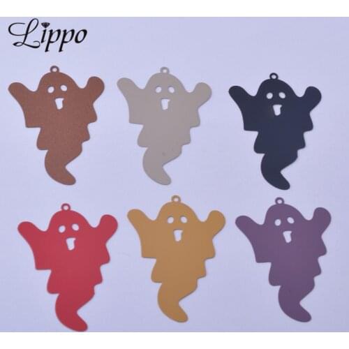 30pcs AA3595 34*45mm Halloween Ghost Charms Big Horrible Ghosts Pendant Jelwery Accessories