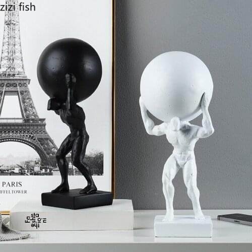 Resin Creative Character Decorative Ornaments Tabletop Statue Crafts Home Decoration Accessories Figurines Sculpture Furnishings