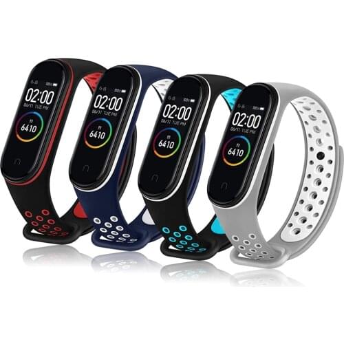 Strap for Mi band 6 Bracelet Sport Silicone Miband4 miband 5 Wrist correa belt Replacement Wristband for xiaomi Mi band 4 3 5 6