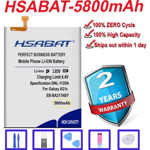 Top Brand 100% New 5500mAh EB-BA217ABY Battery for Samsung Galaxy A21s SM-A217F/DS SM-A217M/DS SM-A217F/DSN in stock