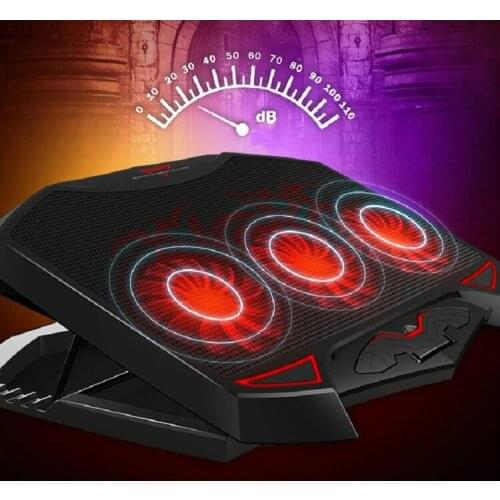 USB Powered Notebook Laptop Radiator Metal Mesh Multi-angle Adjustment Base, Specification:Black