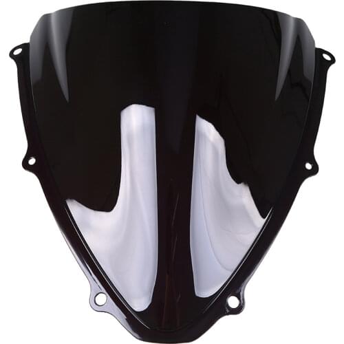 Black/Clear Motorcycle Windshield Windscreen bicicleta Double Bubble Wind Deflector For Suzuki GSXR 600 GSXR 750 K6 2006-2007