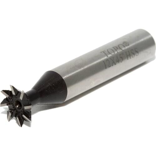45 Degree Premium HSS Dovetail Cutter End Mill Milling High Speed Steel 12mm 16mm 18mm 20mm