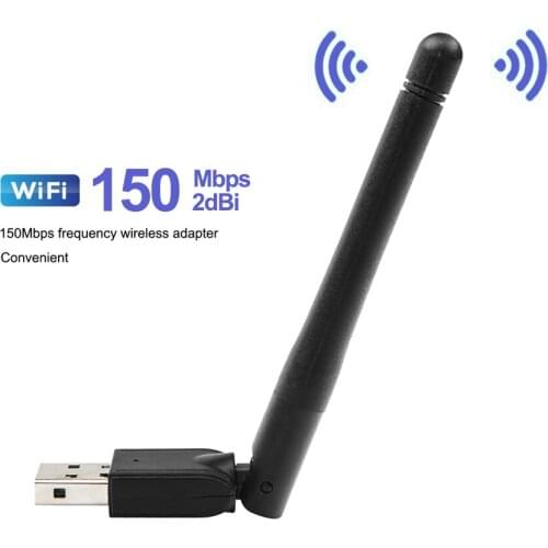WIFI USB Adapter MT7601 150Mbps USB 2.0 Wireless Network Card LAN Adapter Wi-Fi Antenna for Laptop Digital Satellite Receiver
