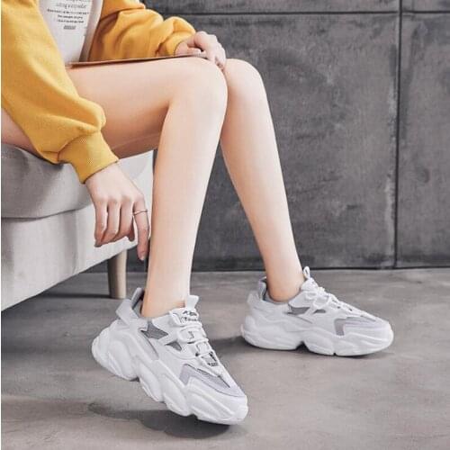 Women Vulcanized Shoes Platform Chunky Sneakers,off white Brown Sports Shoes,Comfort Casual High Sneaker Women Vulcanize Sneake