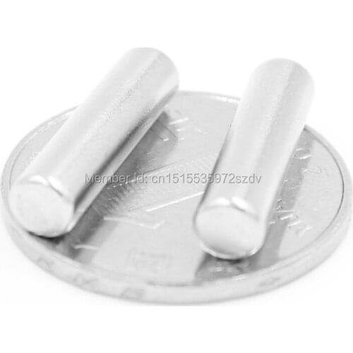 100pcs Strong Round Dia 5mm x 20mm N35 Rare Earth Neodymium Magnet Art Craft Fridge 5x20mm