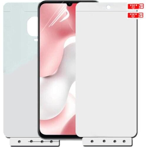 2PCS poco X3 NFC Full HD Hydrogel Film For Xiaomi pocophone X3 f2 M2 pro Front+Back Nano Gel Screen Protector with Install tools