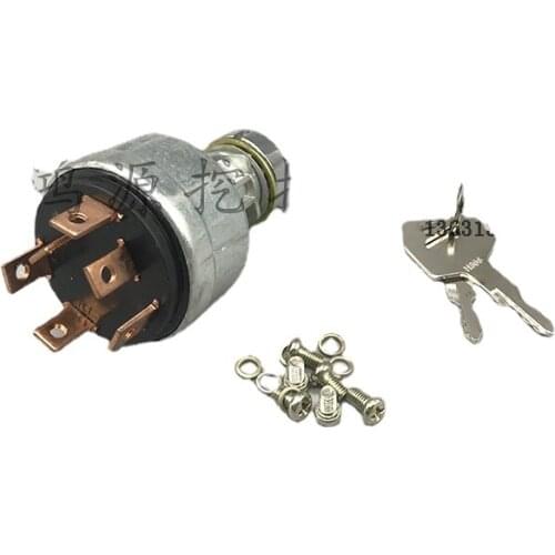 Free Shipping For Takeuchi Excavator Digger Ignition Switch 1700100023 1700100052 H806 2key