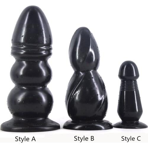 FAAK Big anal plug black dildo huge giant butt plug sex toys erotic products couples masturbate flirt toy fake penis sex shop