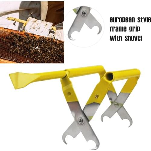 Beekeeping Frame Grip Holder Lift Gripper Tool With Shovel Bee Keeping Equipment Beehive Frame Beekeeper Tools Capture Grip