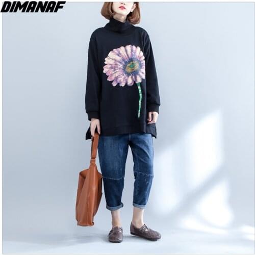 DIMANAF Women's Sweatshirts With Print