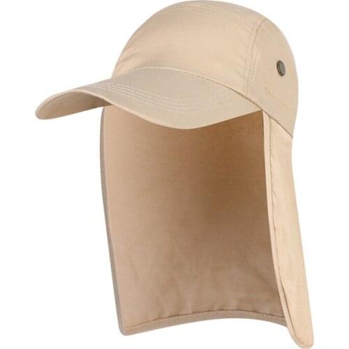 Hot Fishing Cap Adjustable With Ear Neck Flap Cover Sunshade Folding Mesh Waterproof Sports Hat Outdoor Sportswear Accessories