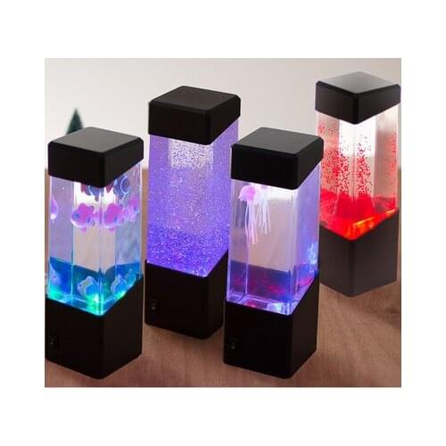 Jellyfish lamp night light LED multicolor lamp bedside counter lamp bedside table aquarium lamp night light Gift decoration