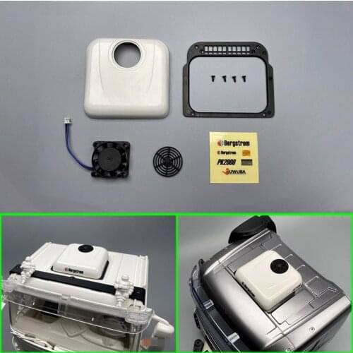 Roof Parking Air Conditioner Model for 1/14 Tamiya RC Truck Trailer Tipper Scania MAN Benz Actros Volvo Car Diy Parts