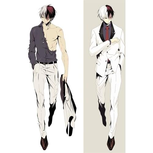 My Hero Academia Todoroki Shoto Cosplay Dakimakura Pillow Case Hugging Body