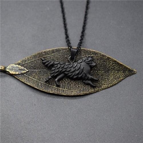 4 Colors New Australian Shepherd Charm Necklace Trendy Metal Dog Jewellery Australian Shepherd Pendant Necklace Women