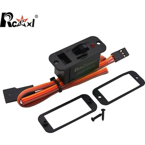 New V2 Rcexl Big Power TOC Switch Futaba Plug / High Current (With LED Power Indicator)