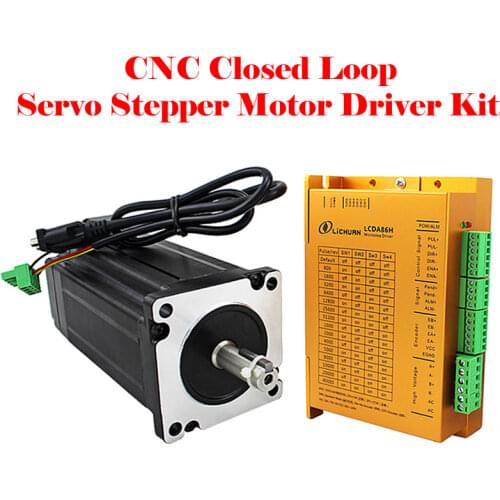 1PCS Nema 34 DC 30-100V closed loop Stepping Motor Drive Control Board LCDA86H 86mm CNC kit for 2 phase Controller Motor driver