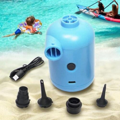 Premium PVC Electric Air Pump Portable Inflator Deflator for Inflatable Sofa Couch Pool Float Garden Swimming Pool Paddling Pool