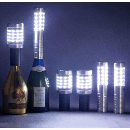 Modern Bar Night Light LED Strobe Baton Champagne Wine Bottle Sparkler Flash Sticks Bottle Flash Baton Champagne Crown Cap