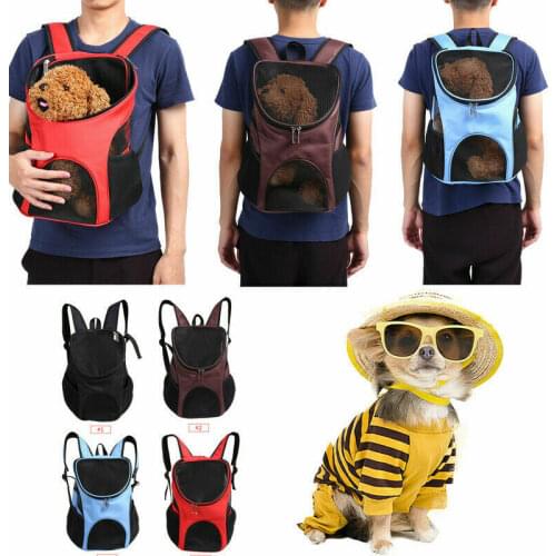 New Hot Outdoor Double Shoulder Dog Bag Backpack Carriers Pet Travel Dog Cat Carrier Shoulder Bag With Mesh Windows