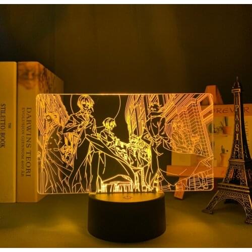 Led Night Light Manga Moriarty The Patriot for Bedroom Decoration Nightlight Birthday Gift Anime Moriarty The Patriot 3d Lamp