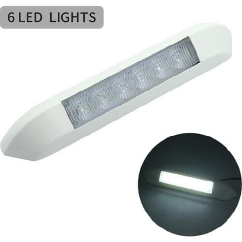 1Pc 12V Universally Waterproof 1.6W LED Awning Light White light 6000K for Car RV Truck Boat Yacht Aluminium car light interior