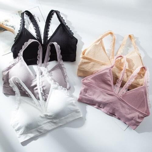 Maidy Women Sports Bra Seamless Bra Breathable Underwear Wire Free Bras Detachable Cup Brassiere Female Plus Size 30-36 A-B-C