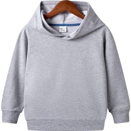 ZWY660 Autumn Early Winter Coat Toddler Baby Kids Boys Girls Clothes Hooded Solid Plain Hoodie Sweatshirt Tops 2020 New
