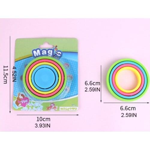 1Set Interactive Playhouse Toy for Kids Toddlers Anti Anxiety Spinner Practical Joke Miniature Toy Orbiting Ring Spinner H055