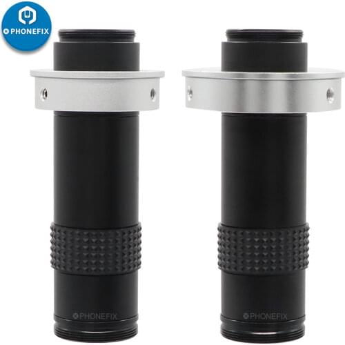 1X - 120X 15:1 C-mount Lens Interface Continuous Zoom interface High Coverage For CCD CMOS Industry Video Microscope Camera