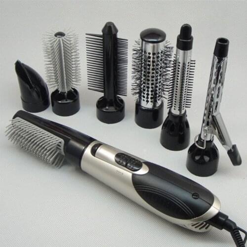 7 in 1 Multifunction Professional Negative Ion Hair Dryer with Comb Curling Wand