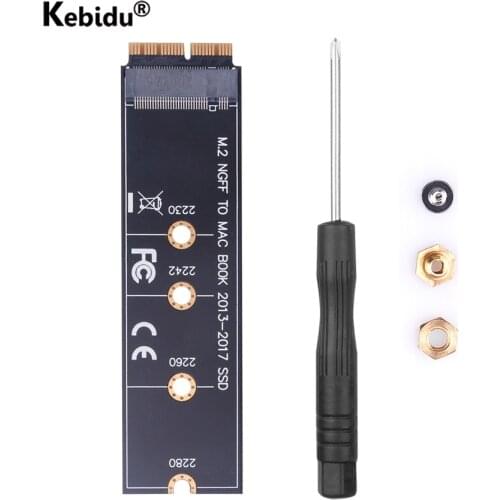 M.2 NGFF PCIe AHCI SSD Adapter Card for MACBOOK Air 2013 2014 2015 2017 A1465 A1466 Pro A1398 A1502 A1419 2230-2280 SSD M2