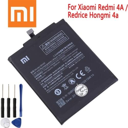 2021 years 100% Original Battery BN30 ForXiaomi Redmi 4A Redrice Hongmi 4A Lithium Polymer Replacement Bateria Free Repair Tools