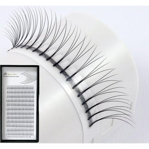 Premade Fans 5D Lashes Extension Long Root 12 Lines Handmade C/D Curl Russian Volume Fans Natural Soft Faux Mink False Eyelashes