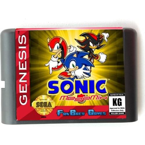Sonic MegaMix 16 bit MD Memory Card for Sega Mega Drive 2 for SEGA Genesis Megadrive