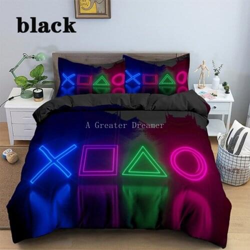 3D Comforter Bedding Set Geometric Duvet Cover Soft Bedding Cover With Pillowcase Cute Home Textile 2/3Pcs For Kids Adults