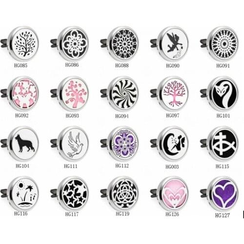 Magnetic Car Diffuser Vent Clips Air Freshener Perfume Essential Oil Aroma Perfume Locket Free 10Pads Women Gift Flying Angel