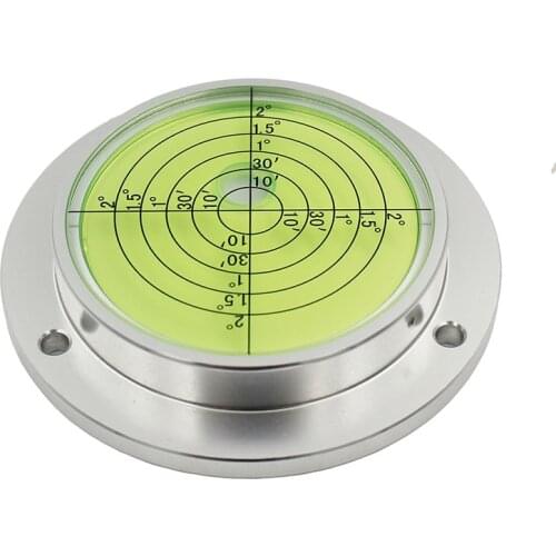 HACCURY Metal Disc Level Crane Level Bubble High Precision Scope Bubble Level Size 80x62x15mm