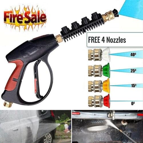2Pcs 4000psi High Pressure Power Car Washer Spray Gun Water Washer 8m Hose For Cleaner Watering Lawn Garden