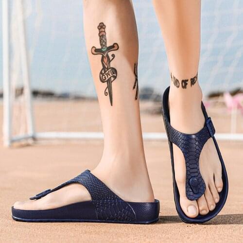 Men Flip Flops Summer Shoes Man Outside Beach Slippers EVA Light Soft Slippers Women Footwear Plus Size Male Sandals Flat Shoes