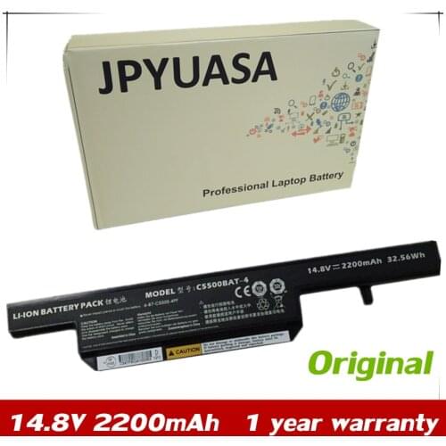 7XINbox 14.8V 2200mAh Original Laptop Battery C5500BAT-4 For Clevo C550S C5500 W240HU 6-87-C550S-4YF 6-87-C550S-4PF B4100M B4105